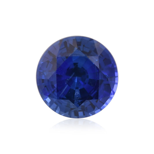 1,30 Karat blauer runder Saphir aus Sri Lanka