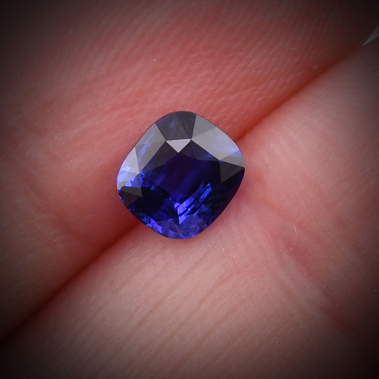 1.22 Carat Blue  Cushion Sapphire