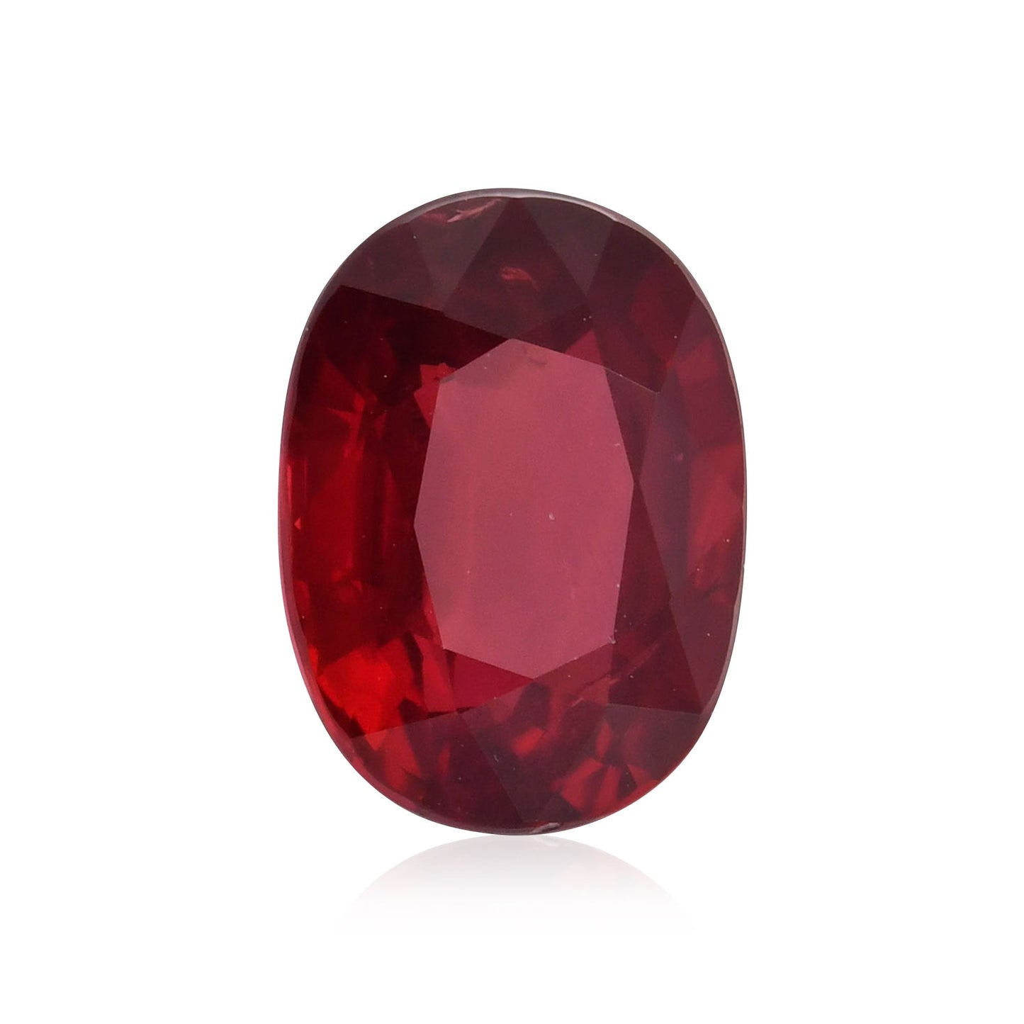 2.02 Carat Red MOZAMBIQUE Oval Ruby GRS No Heat