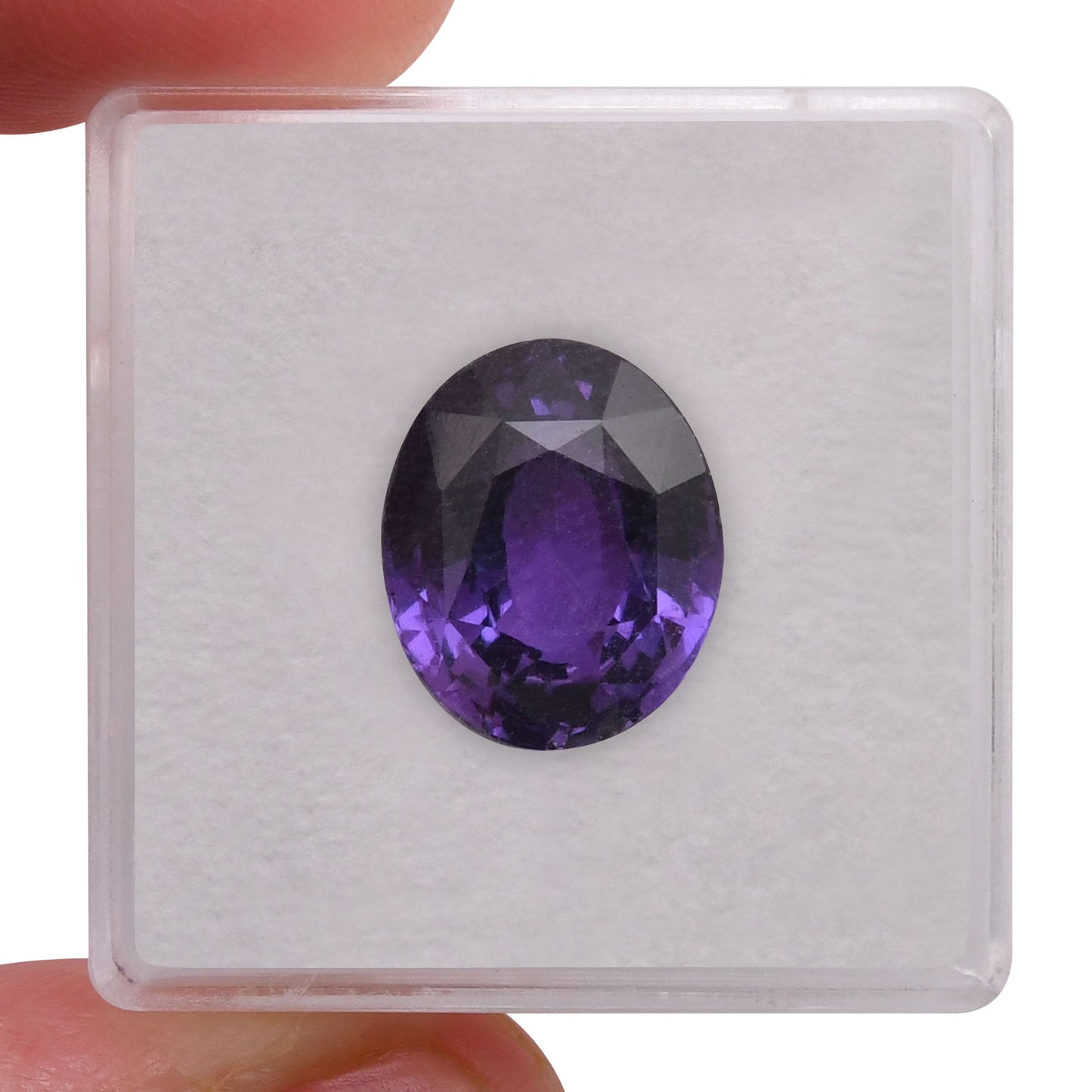 8,00 Karat violetter ovaler Saphir (GIA)