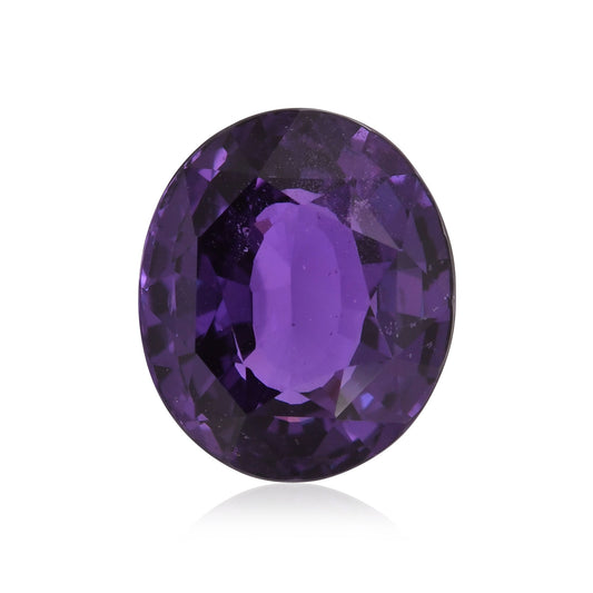 8,00 Karat violetter ovaler Saphir (GIA)