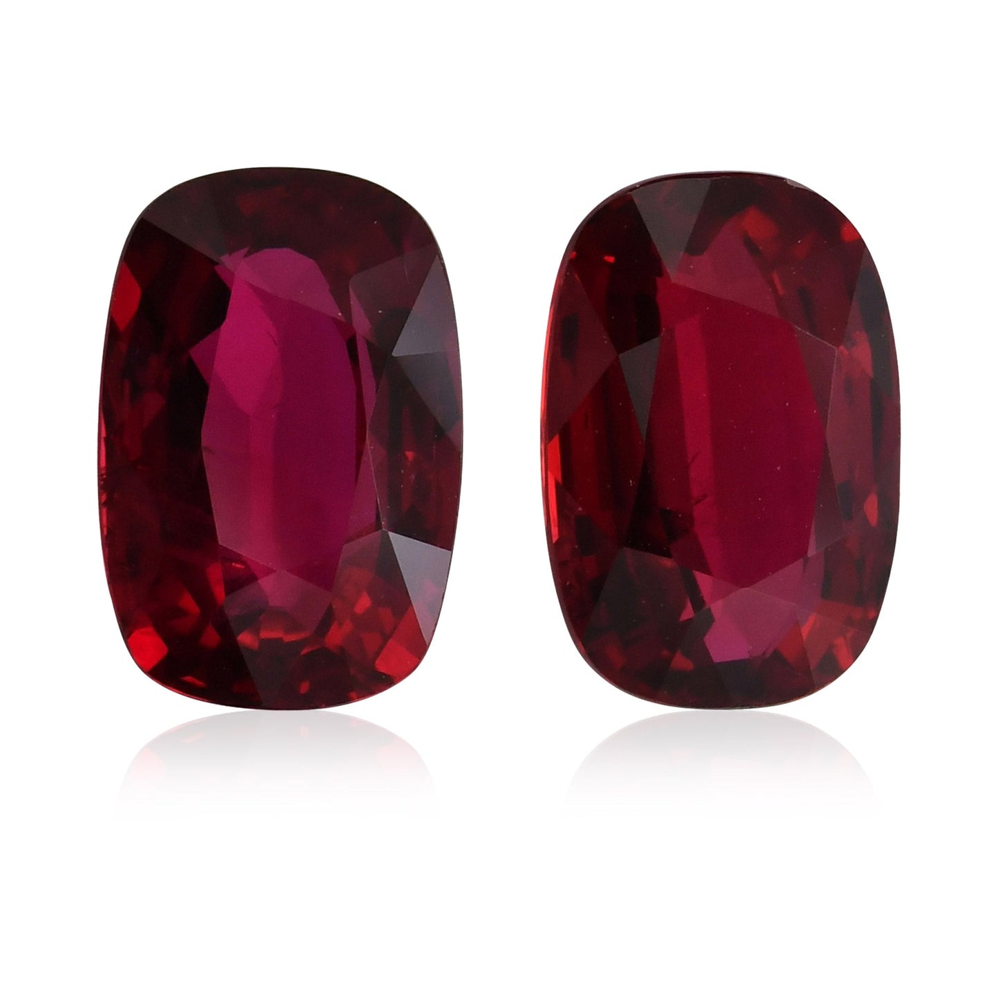 6,08 Karat roter MOSAMBIKANISCHER Kissen-Rubin GRS