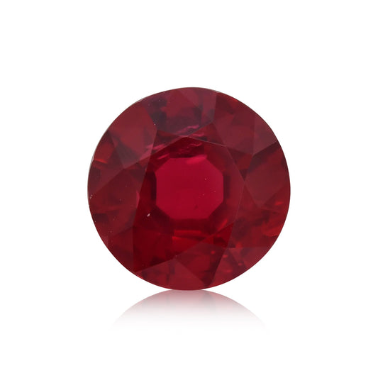 1,72 Karat roter runder Rubin aus Mosambik (CD)