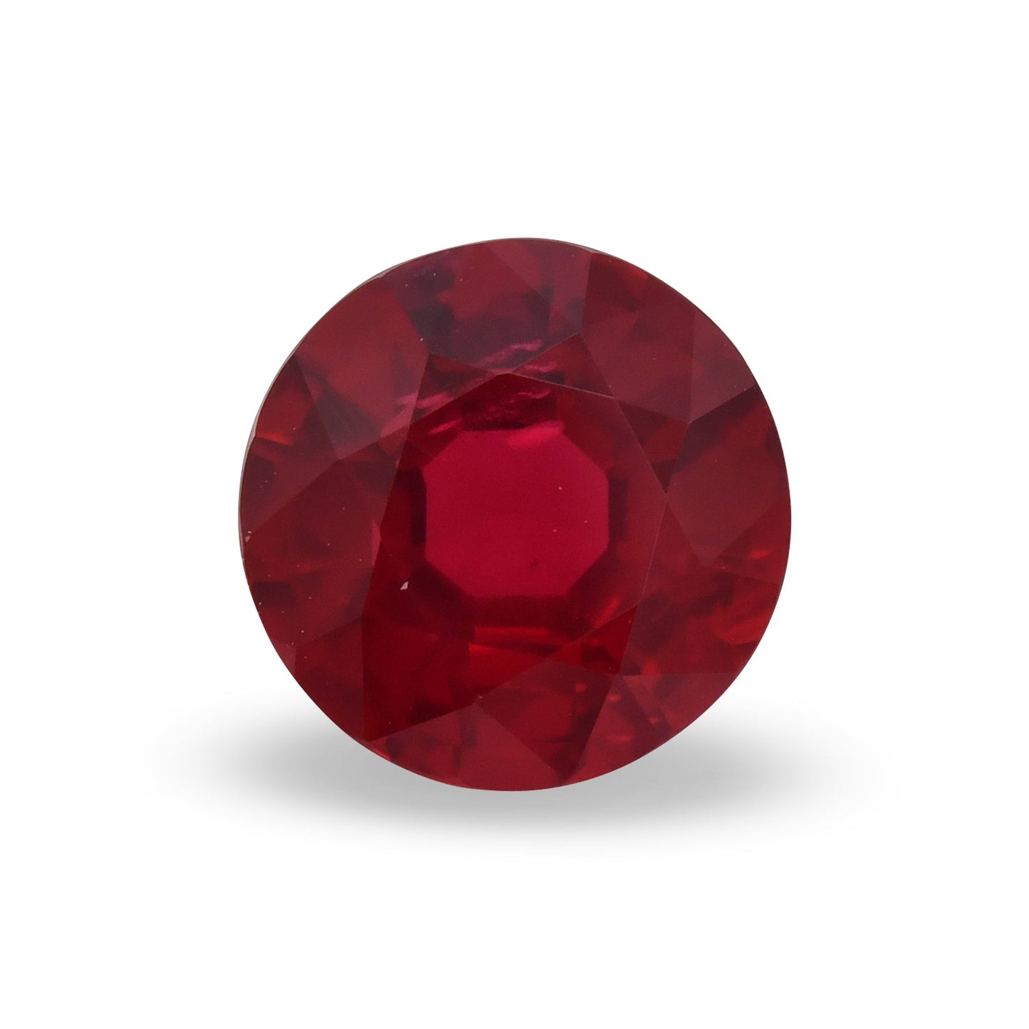 1,72 Karat roter runder Rubin aus Mosambik (CD)