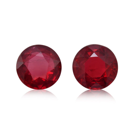 2,53 Karat roter runder Rubin aus Mosambik