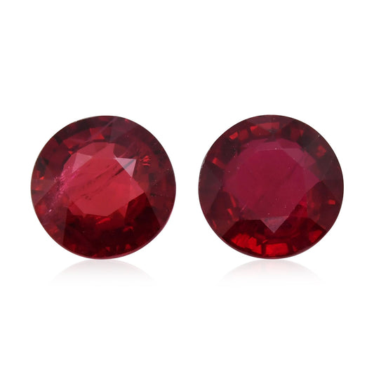 3,02 Karat roter runder Rubin aus Mosambik