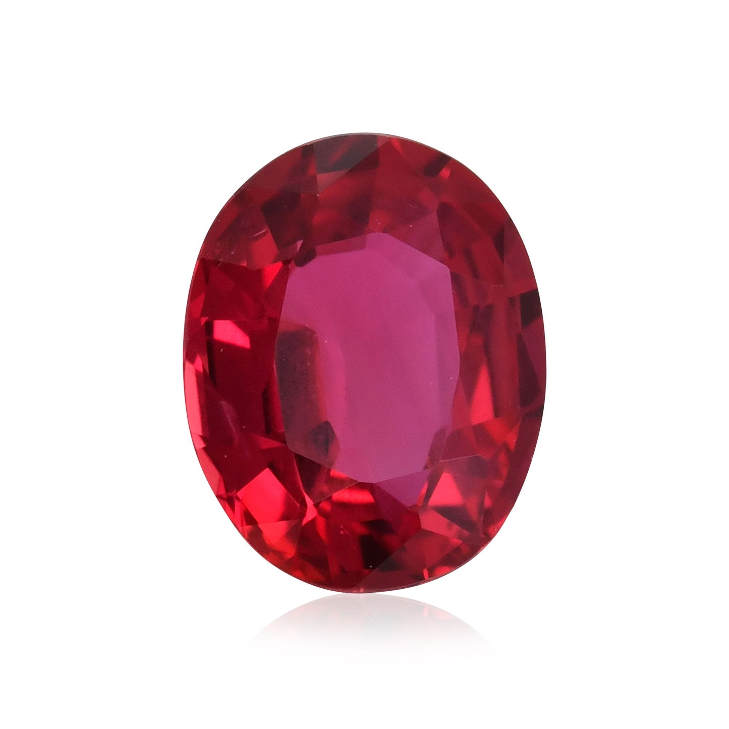 1.24 Carat Red MOZAMBIQUE Oval Ruby GRS No Heat