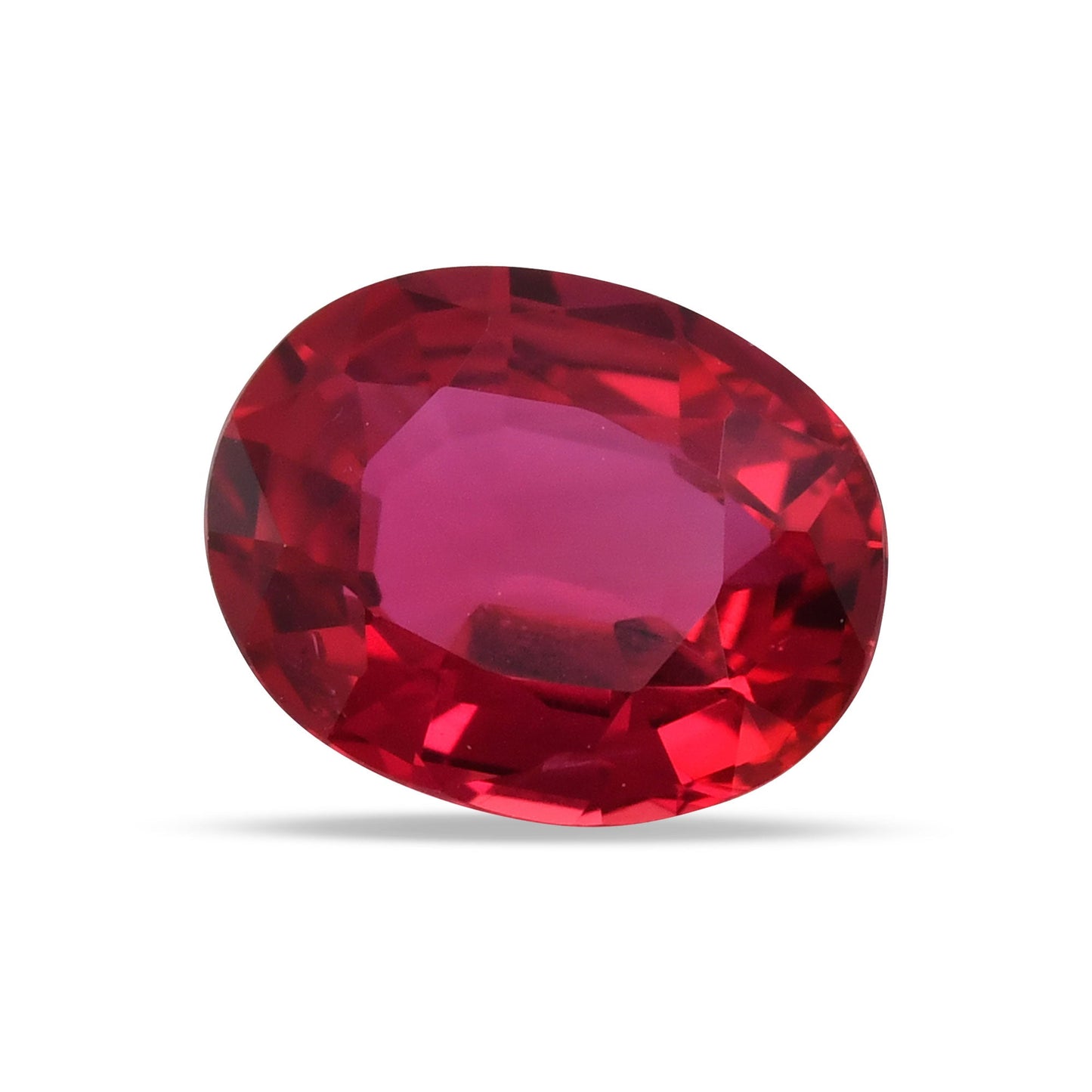 1.24 Carat Red MOZAMBIQUE Oval Ruby GRS No Heat