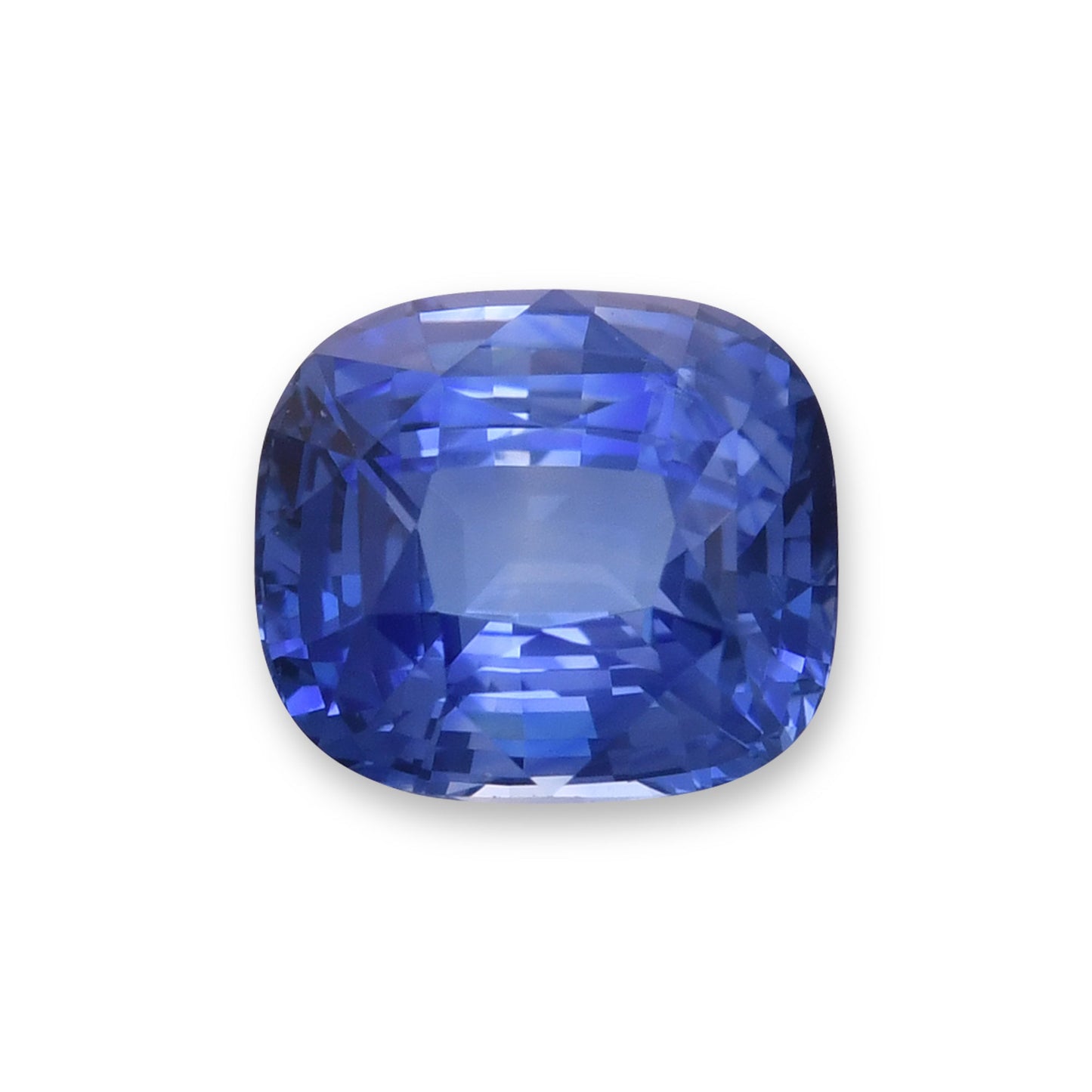 2,01 Karat blauer Kissen-Saphir
