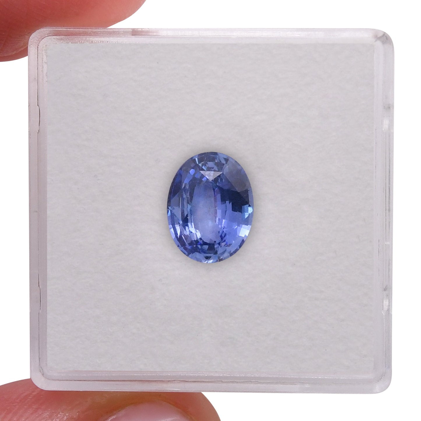1,72 Karat blauer ovaler Saphir