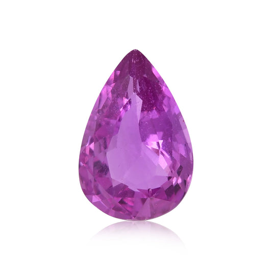 2,06 Karat rosa Birnenförmiger Saphir