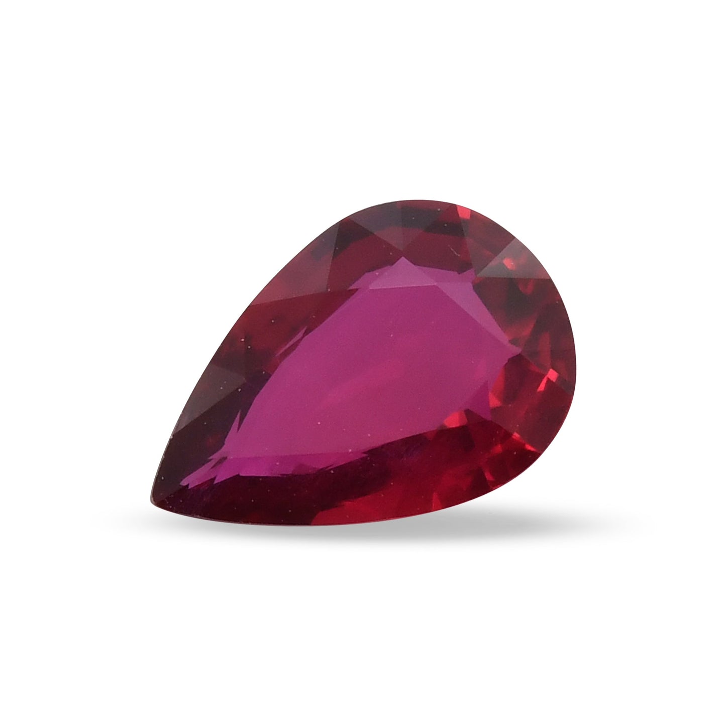 1.11 Carat Red MOZAMBIQUE Pear Ruby GRS No Heat
