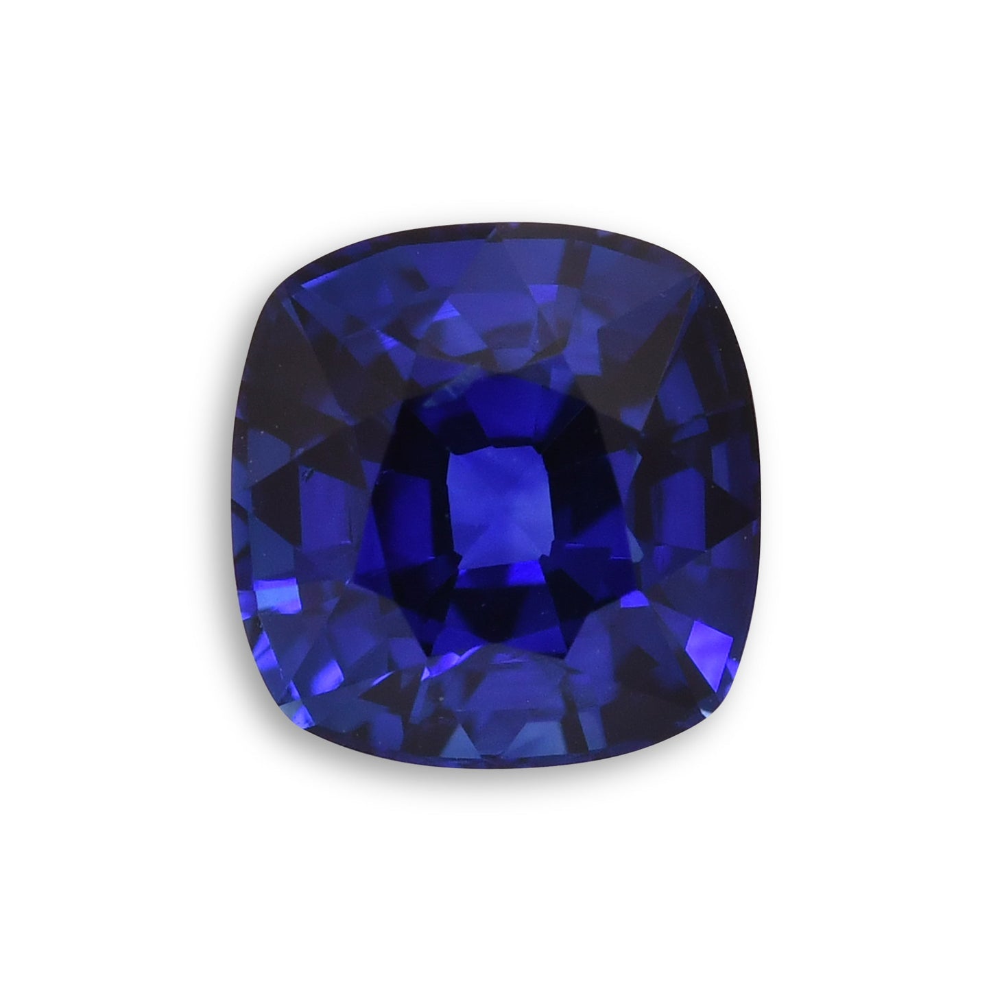 2,27 Karat blauer Kissen-Saphir