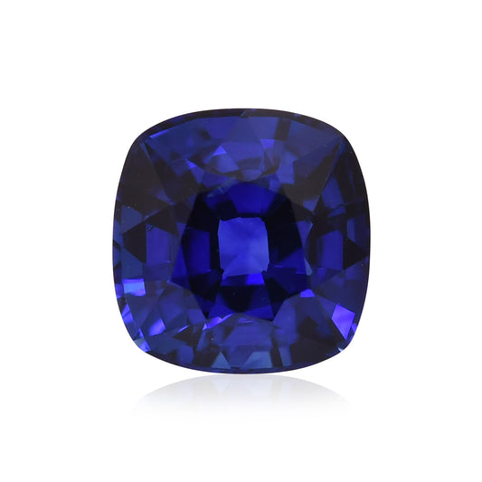 2,27 Karat blauer Kissen-Saphir