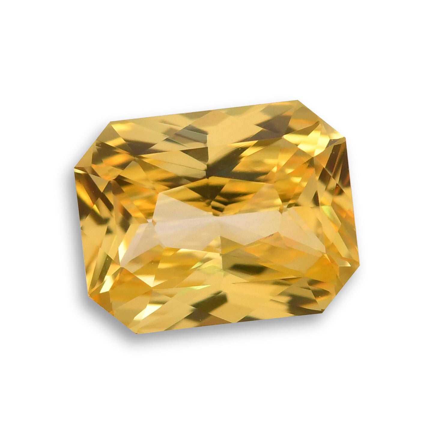 1,52 Karat gelber strahlender Saphir