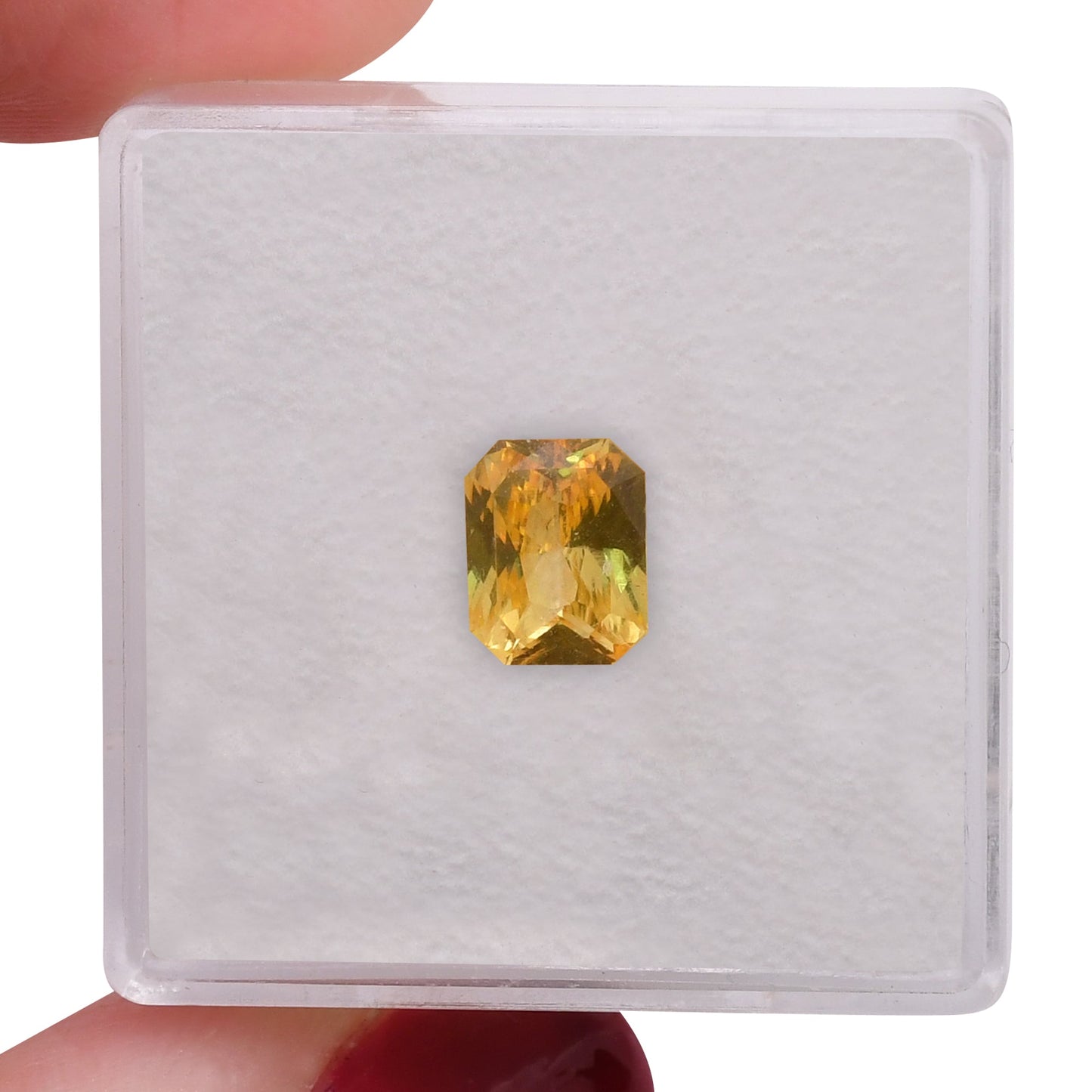 1,52 Karat gelber strahlender Saphir