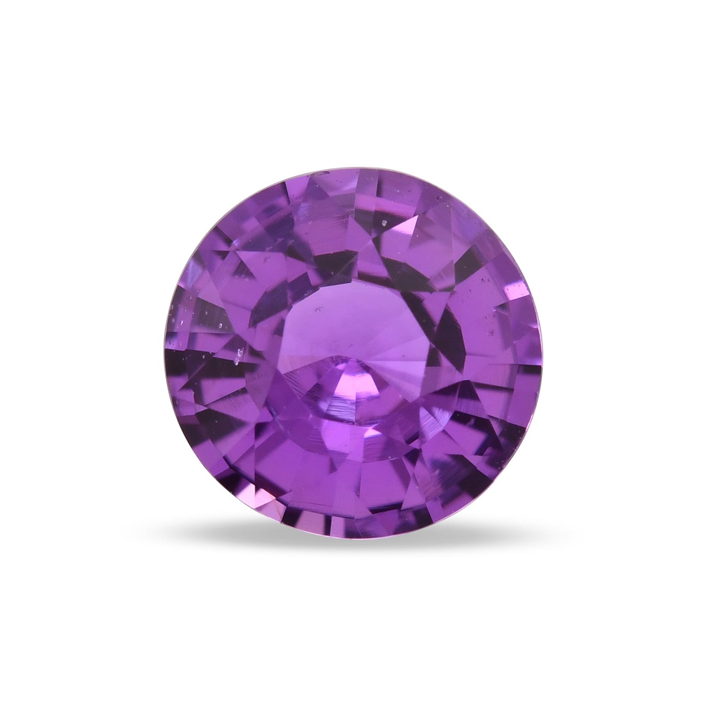 2,05 Karat violetter runder Saphir