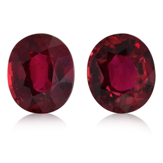 2,90 Karat roter ovaler Rubin aus Mosambik (GRS)