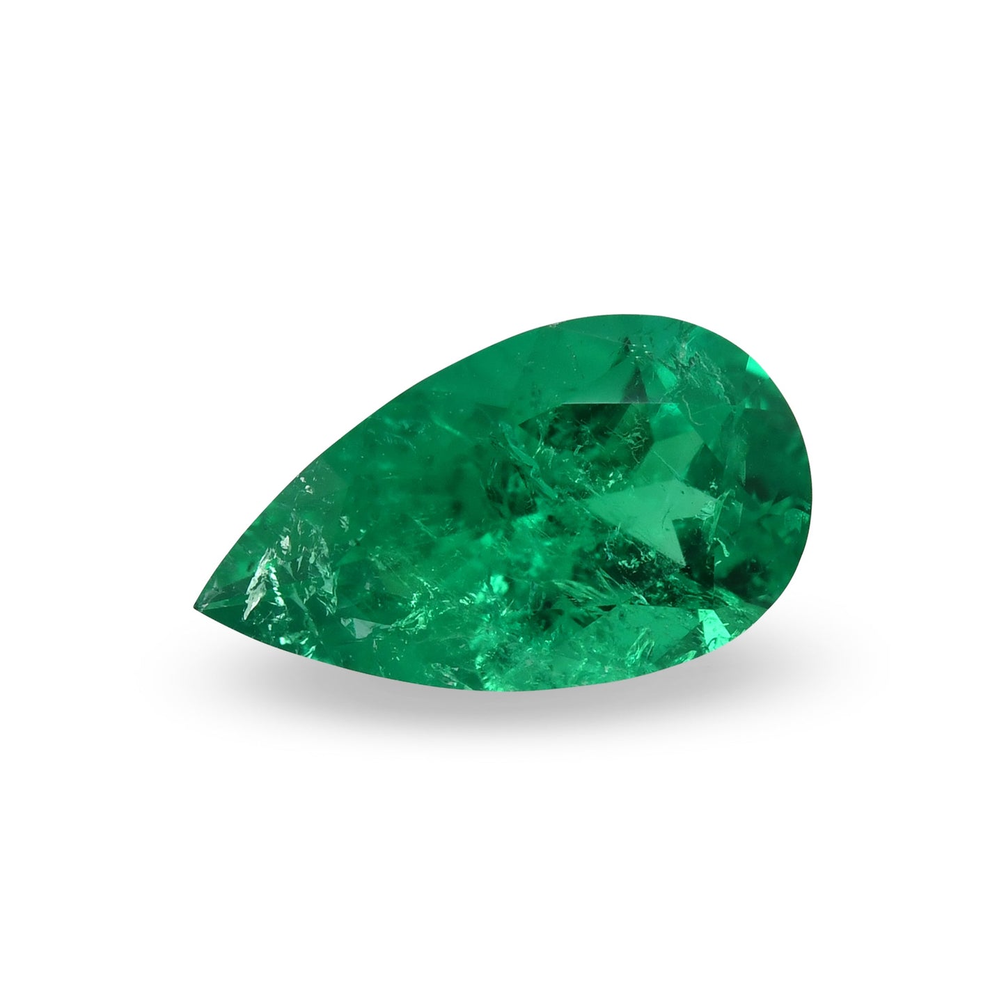 1,09 Karat Grüner kolumbianischer Birnen-Muzo-Smaragd CD