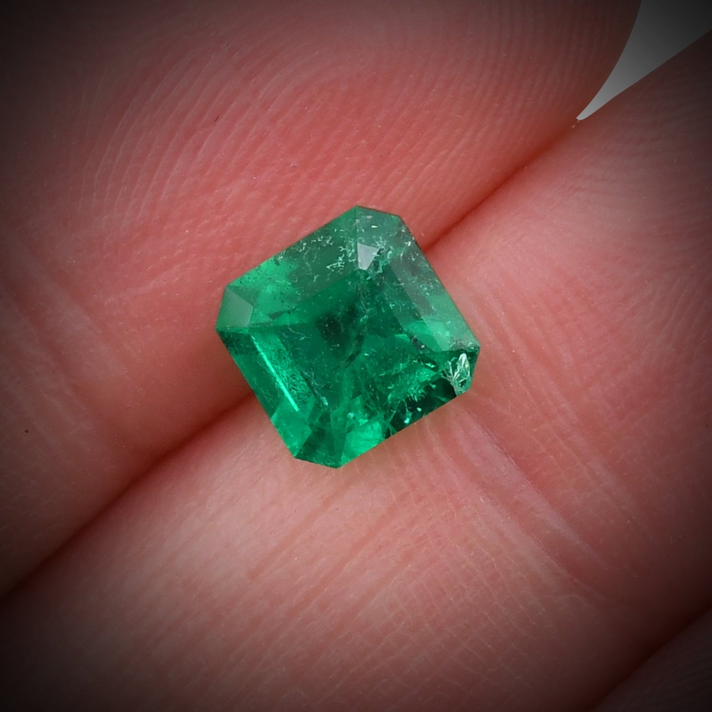1,29 Karat Grüner kolumbianischer Smaragd Muzo Emerald CD