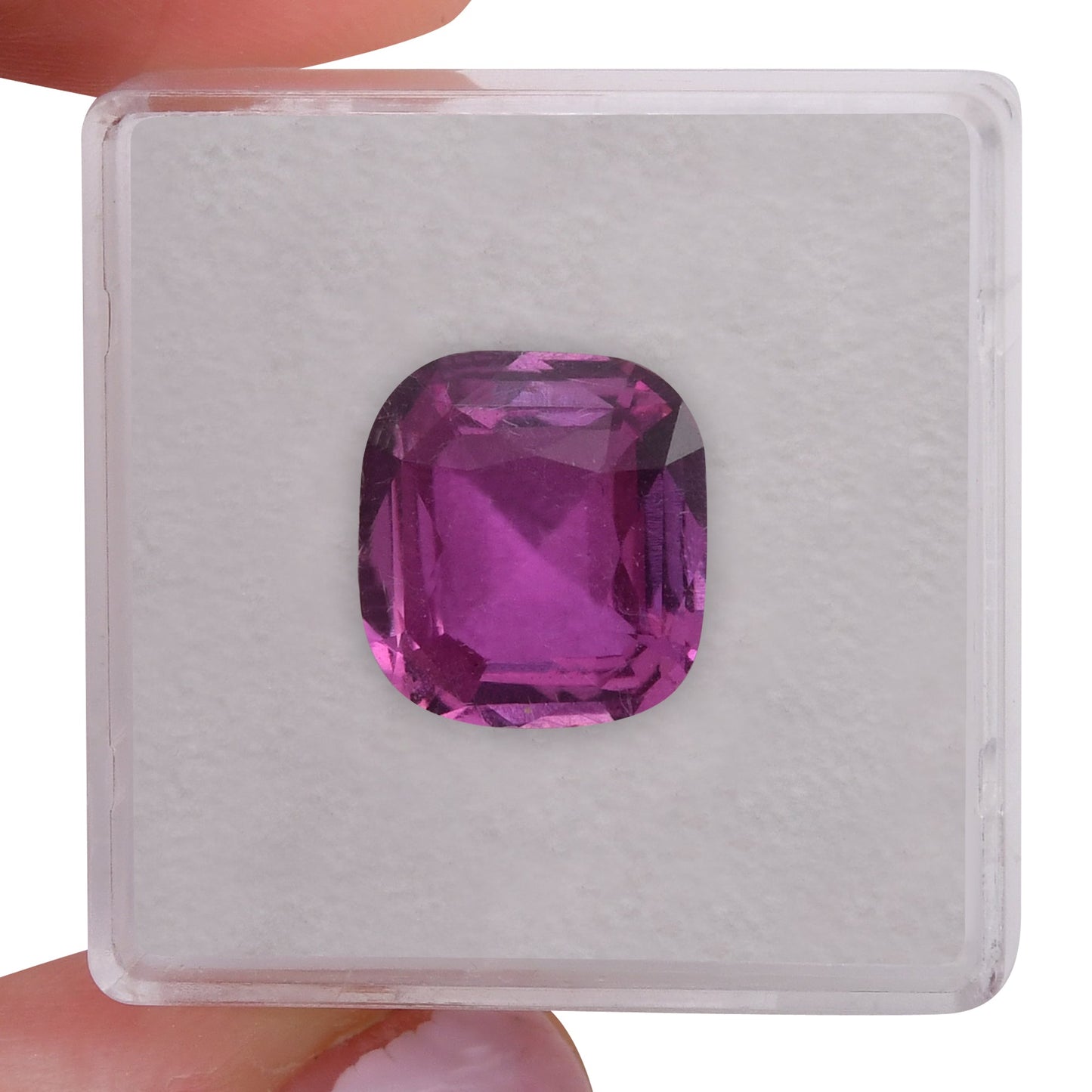 6.03 Carat Pink MADAGASCAR Cushion Sapphire CD