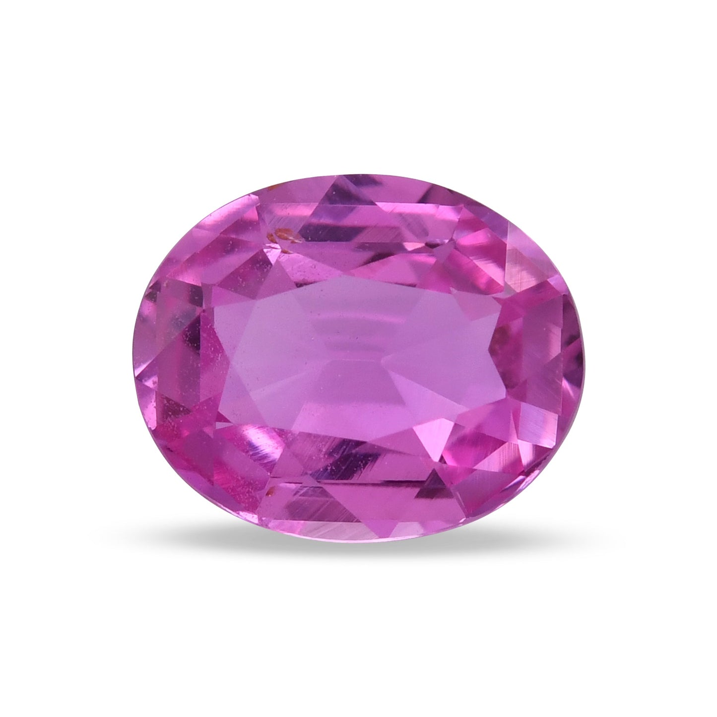 1,74 Karat rosa ovaler Saphir