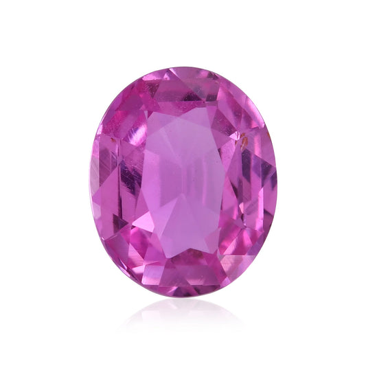 1,74 Karat rosa ovaler Saphir