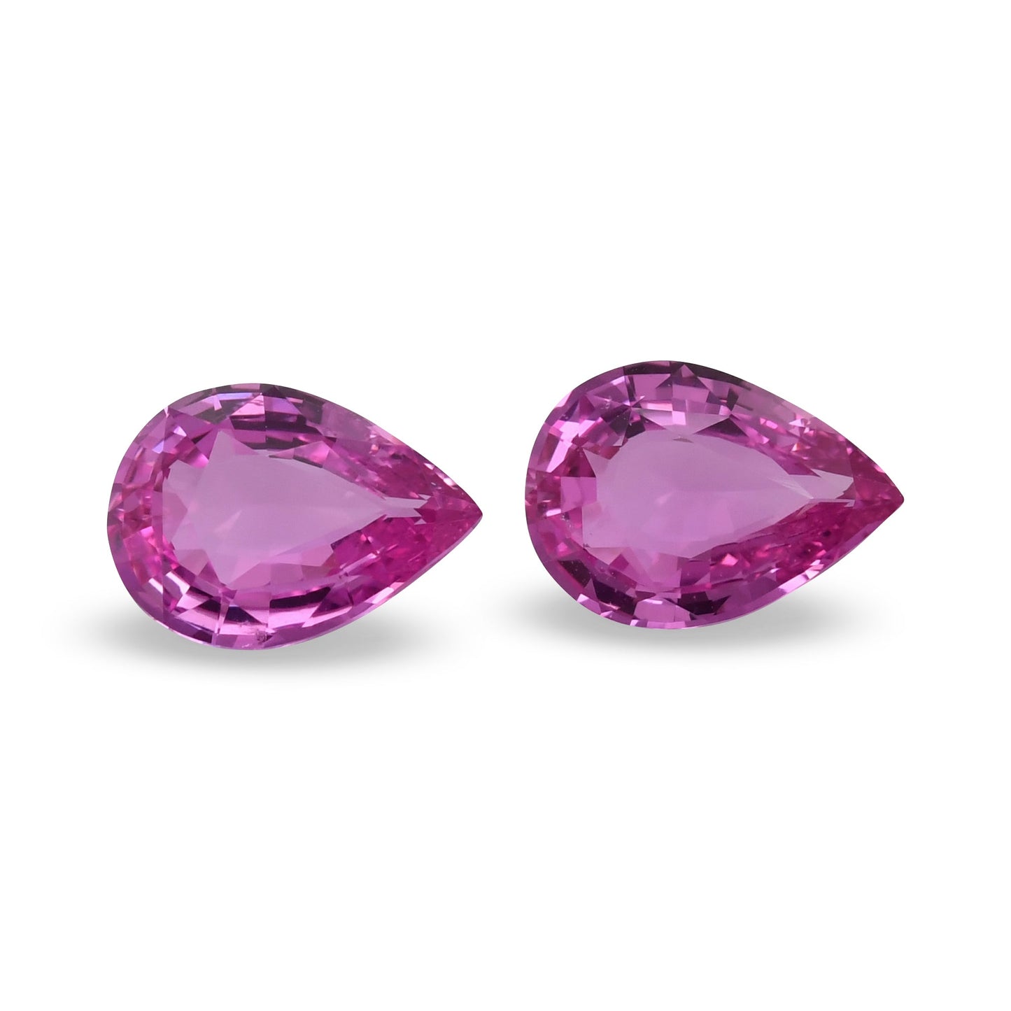2,11 Karat rosa Birnenförmiger Saphir