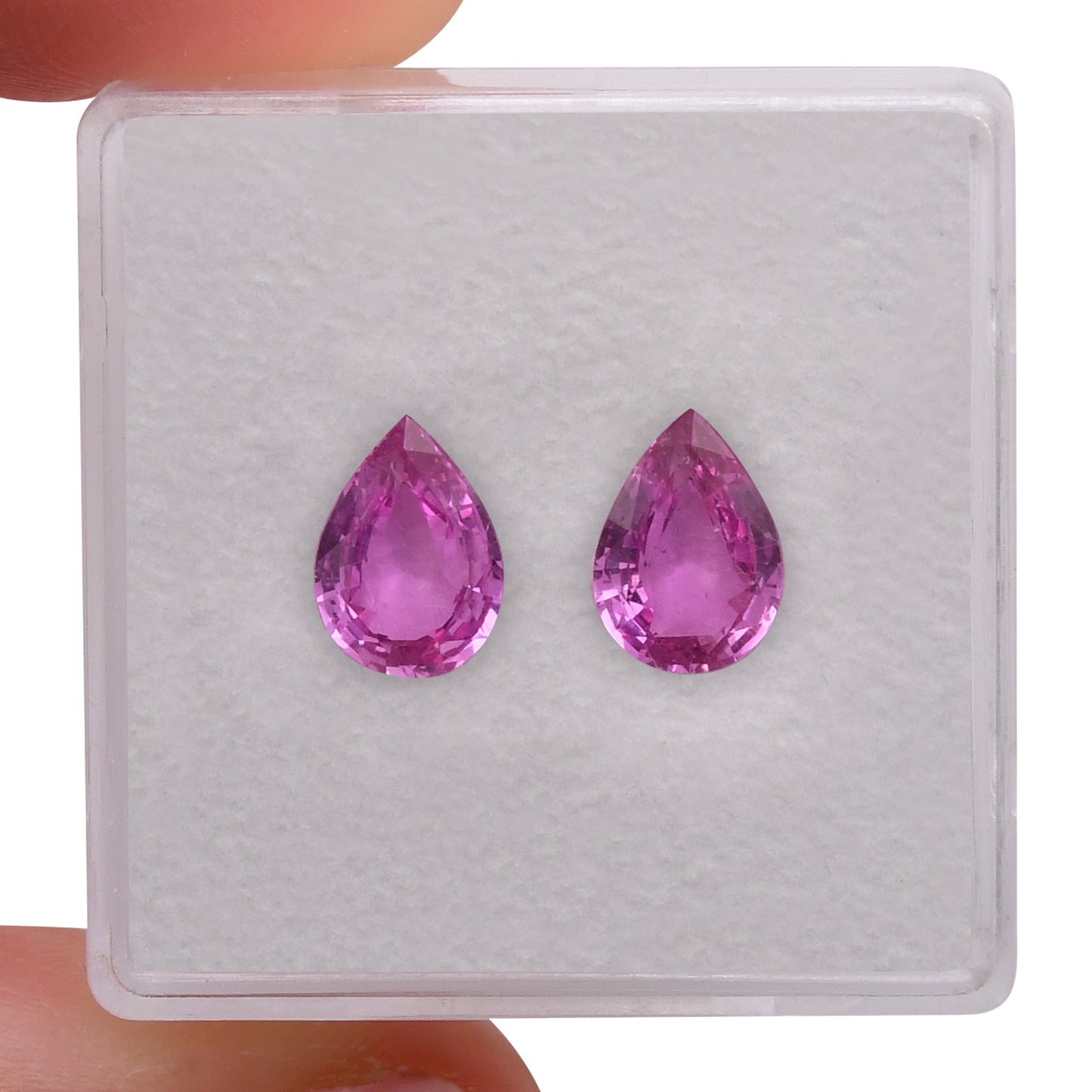 2,11 Karat rosa Birnenförmiger Saphir