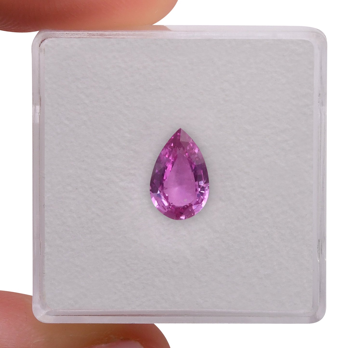 1,16 Karat rosa Birnenförmiger Saphir