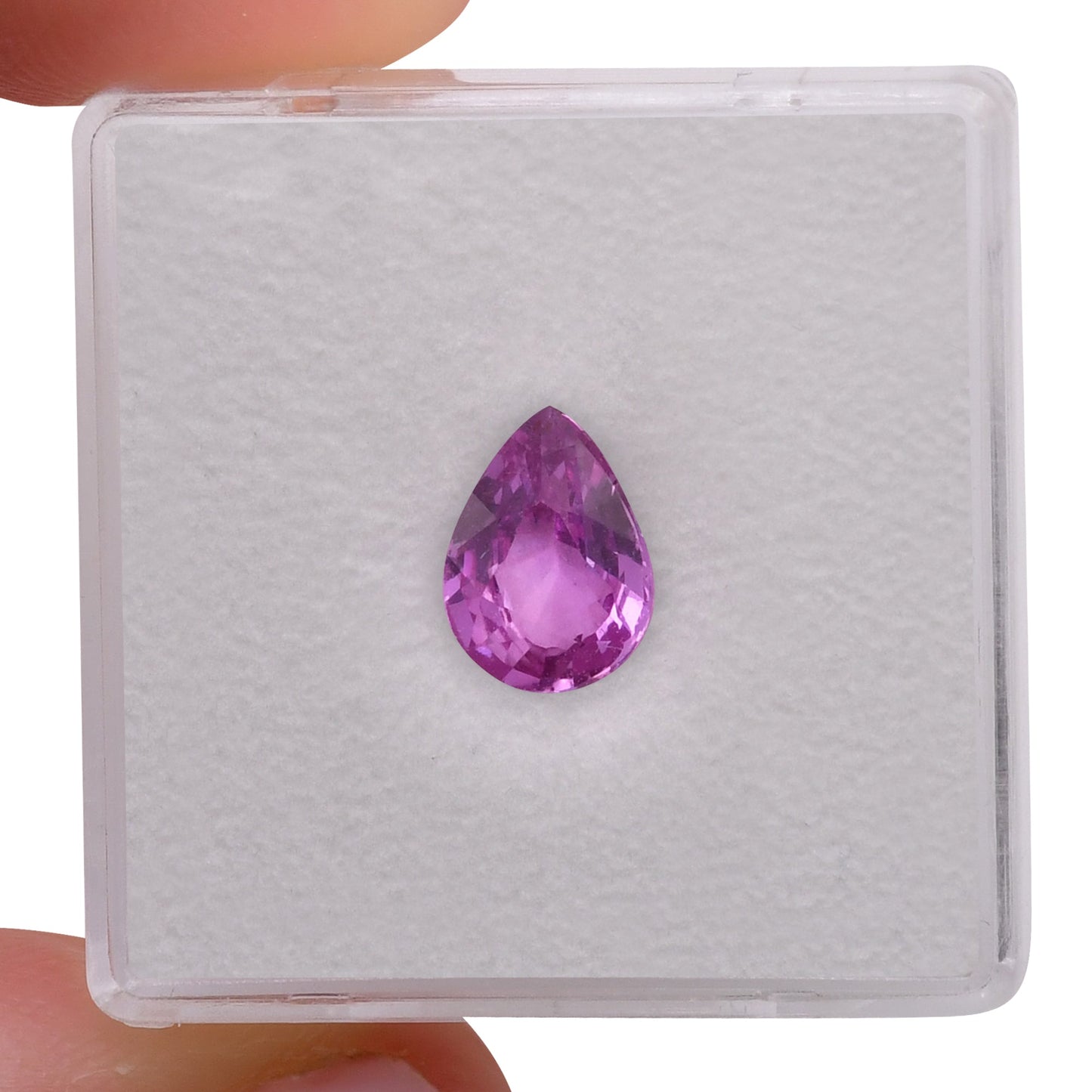1,55 Karat rosa Birnenförmiger Saphir