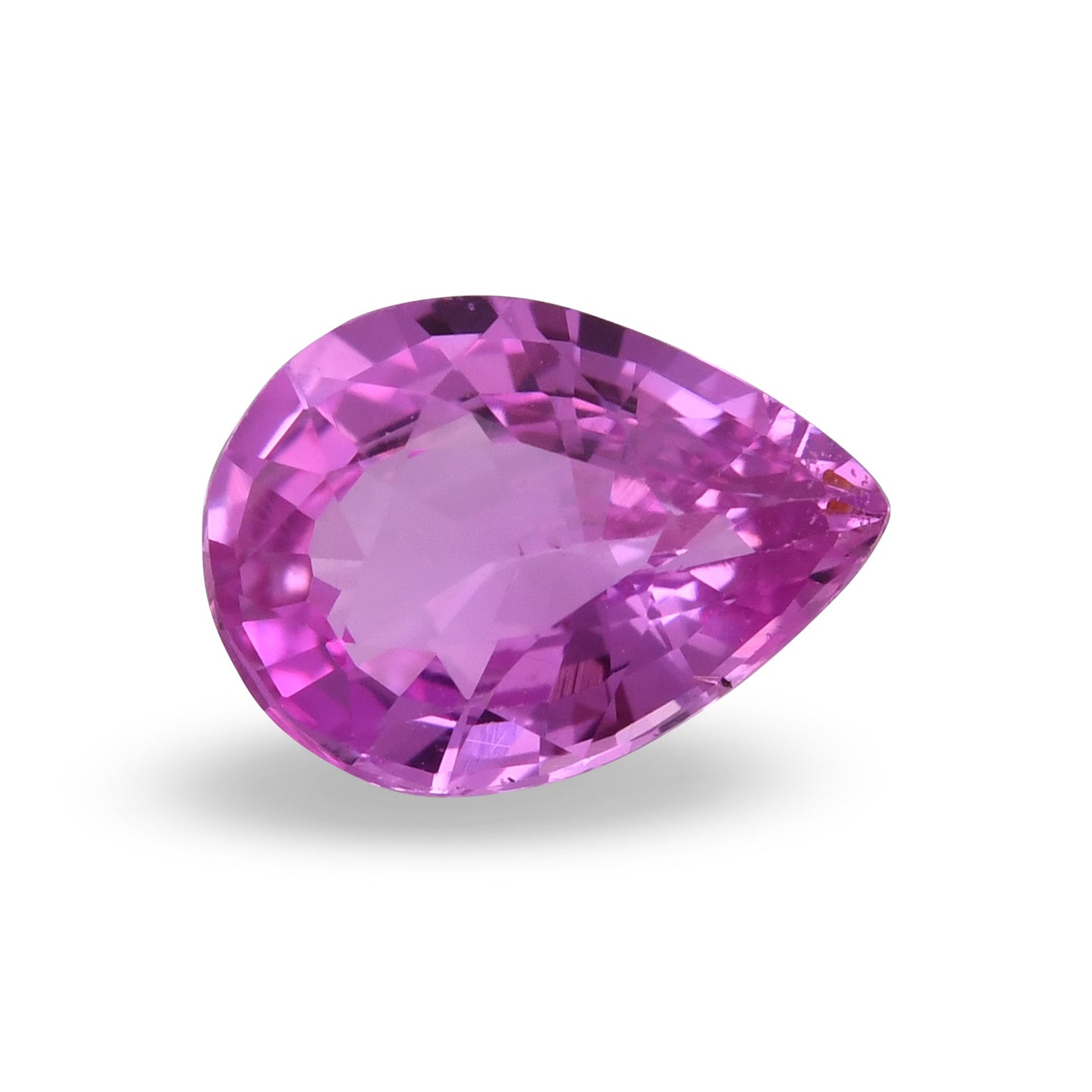 1,55 Karat rosa Birnenförmiger Saphir