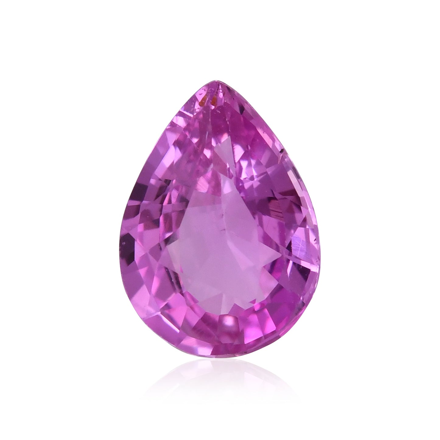 1,55 Karat rosa Birnenförmiger Saphir