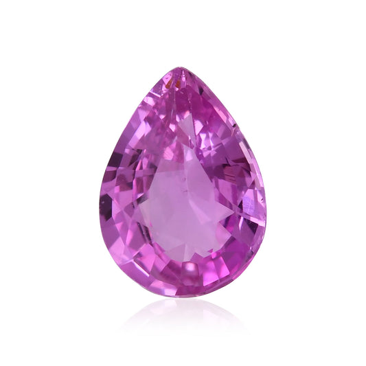 1,55 Karat rosa Birnenförmiger Saphir