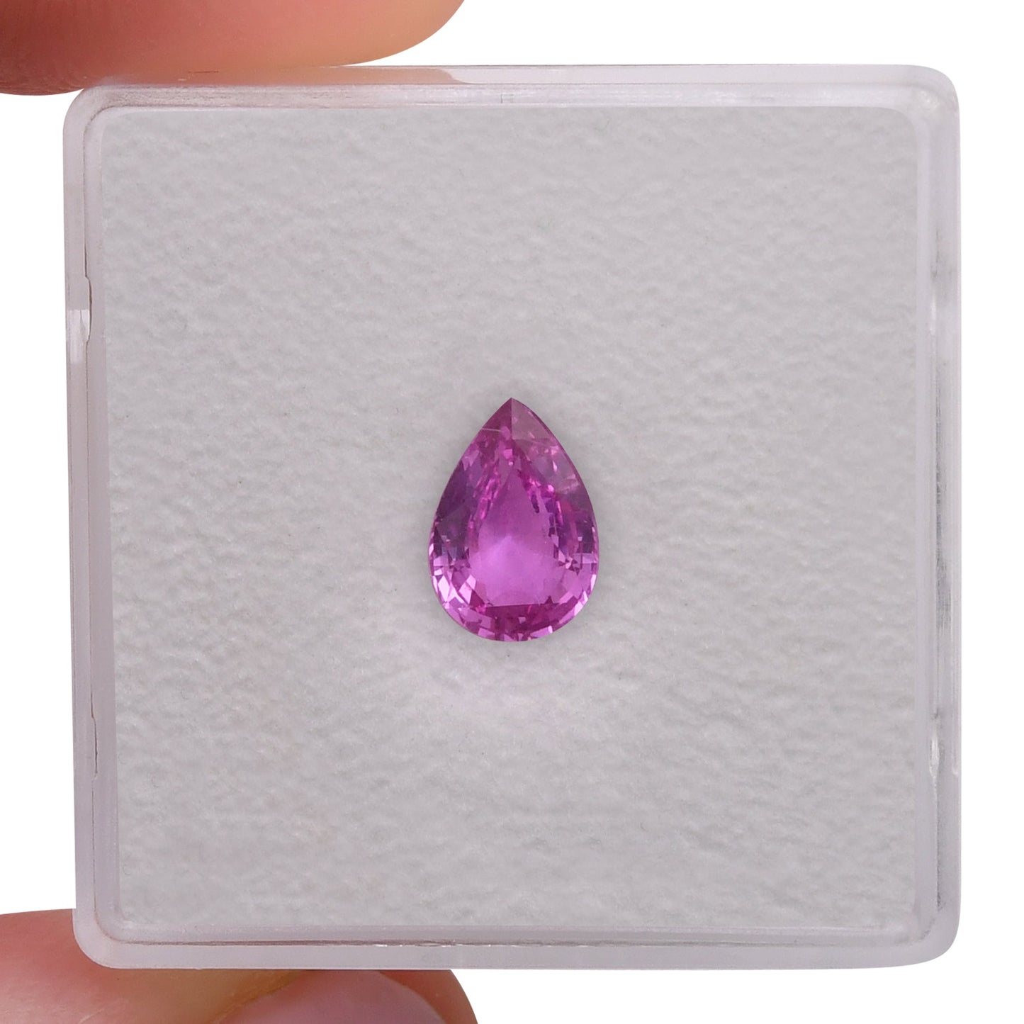 1,04 Karat rosa Birnenförmiger Saphir