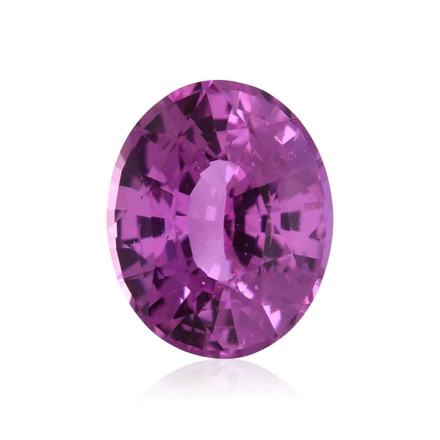 1,51 Karat rosa ovaler Saphir
