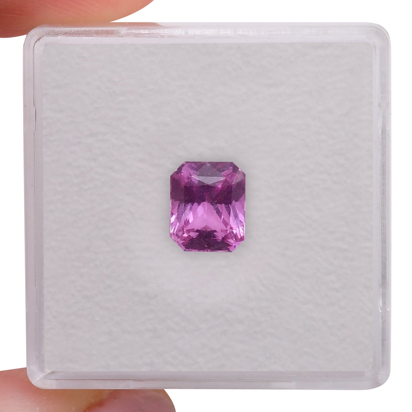 1,66 Karat rosafarbener strahlender Saphir