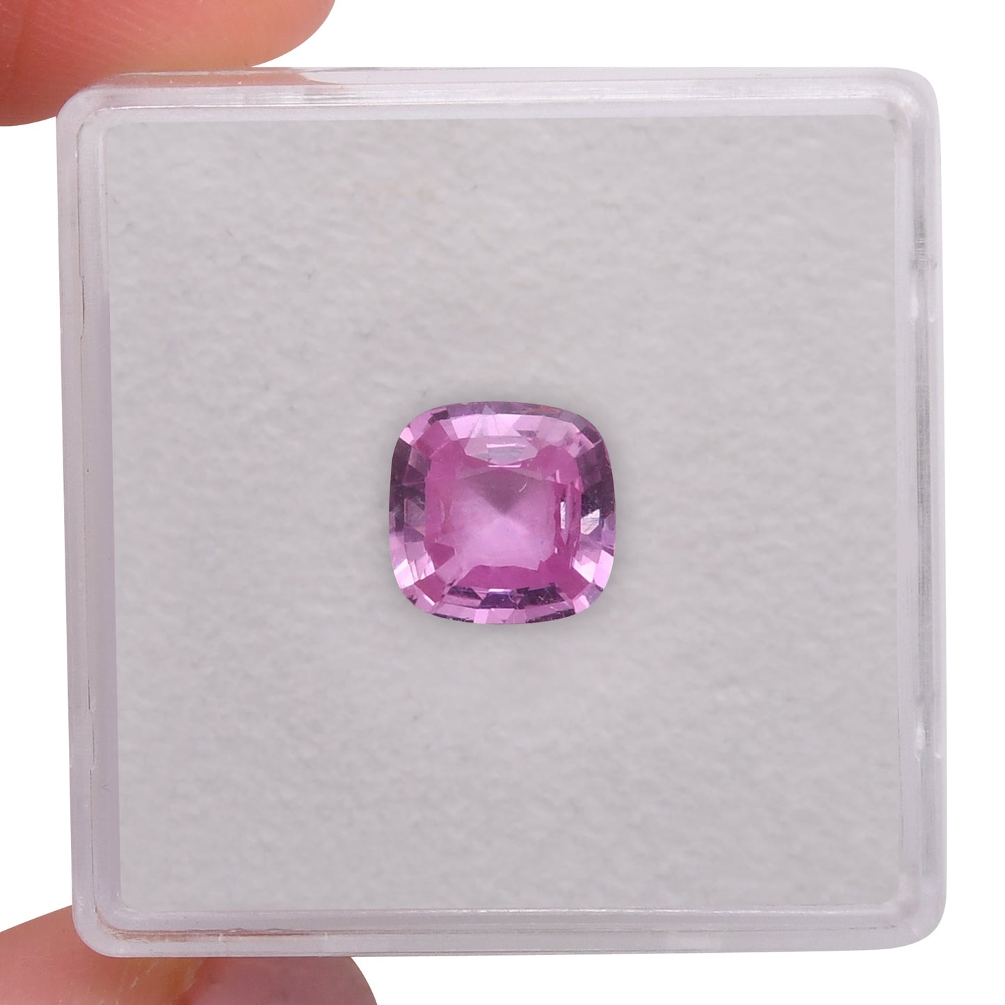 1.59 Carat Pink  Cushion Sapphire