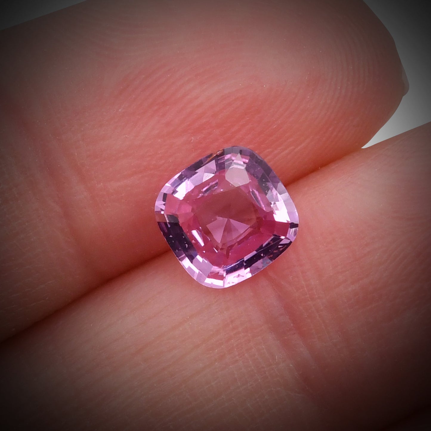 1.59 Carat Pink  Cushion Sapphire