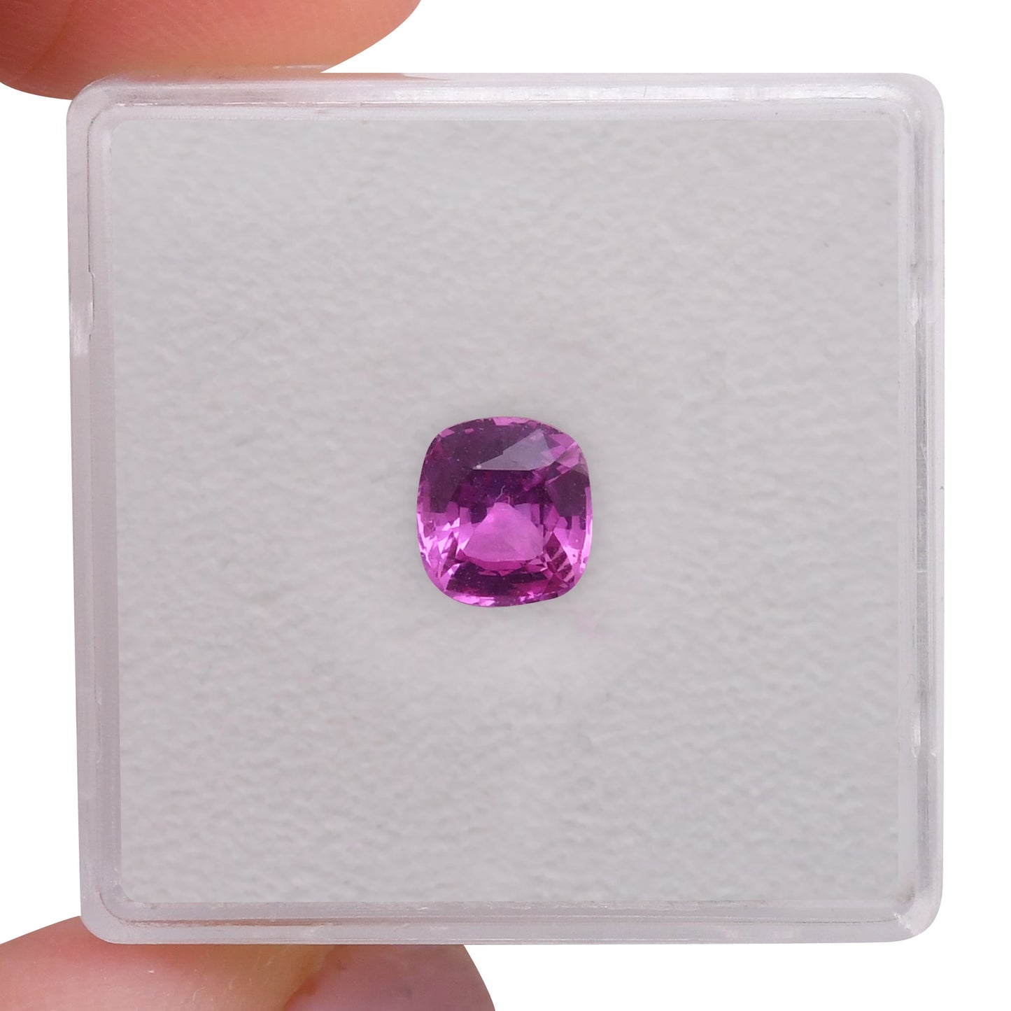 1,12 Karat rosa Kissen-Saphir