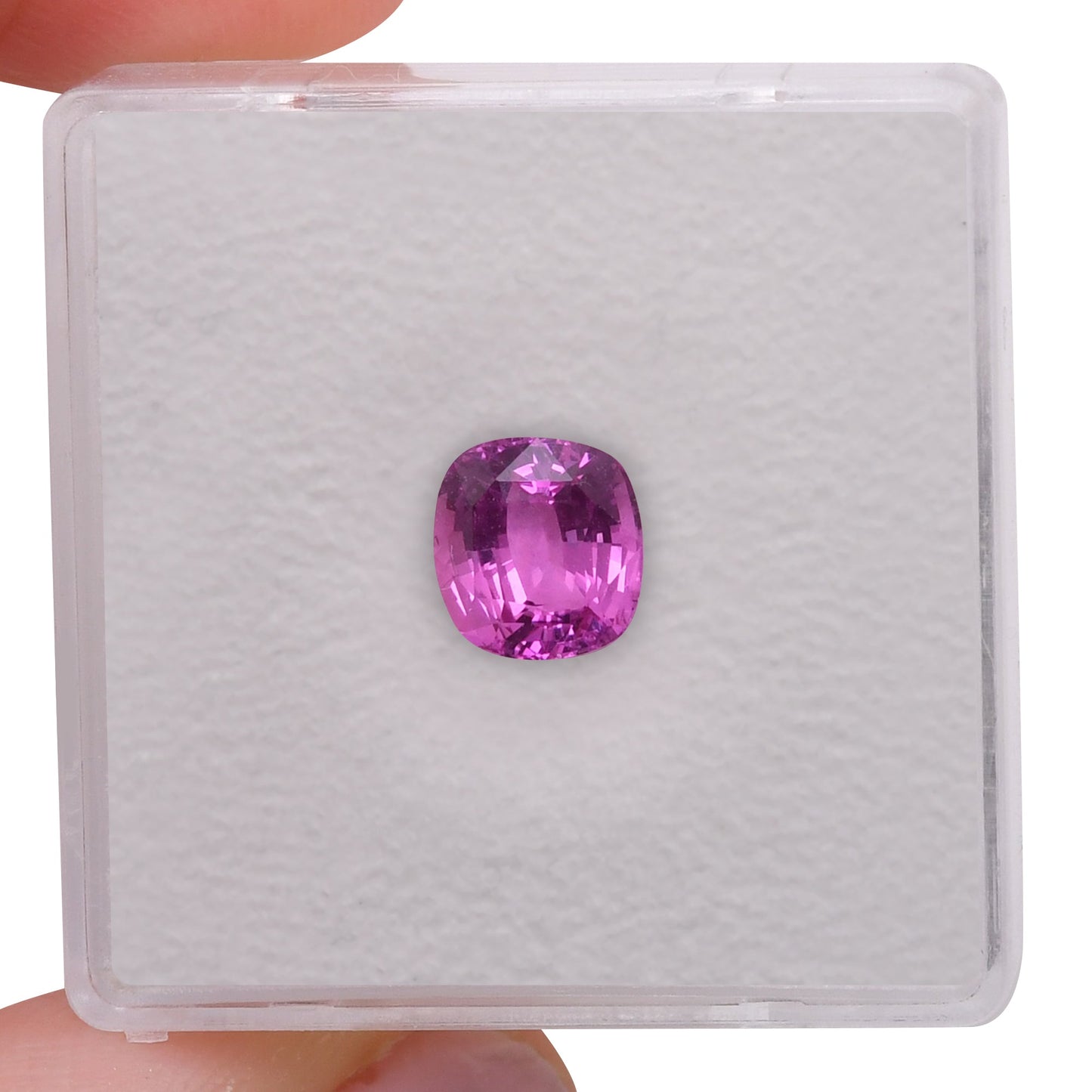 1,54 Karat rosa Kissen-Saphir