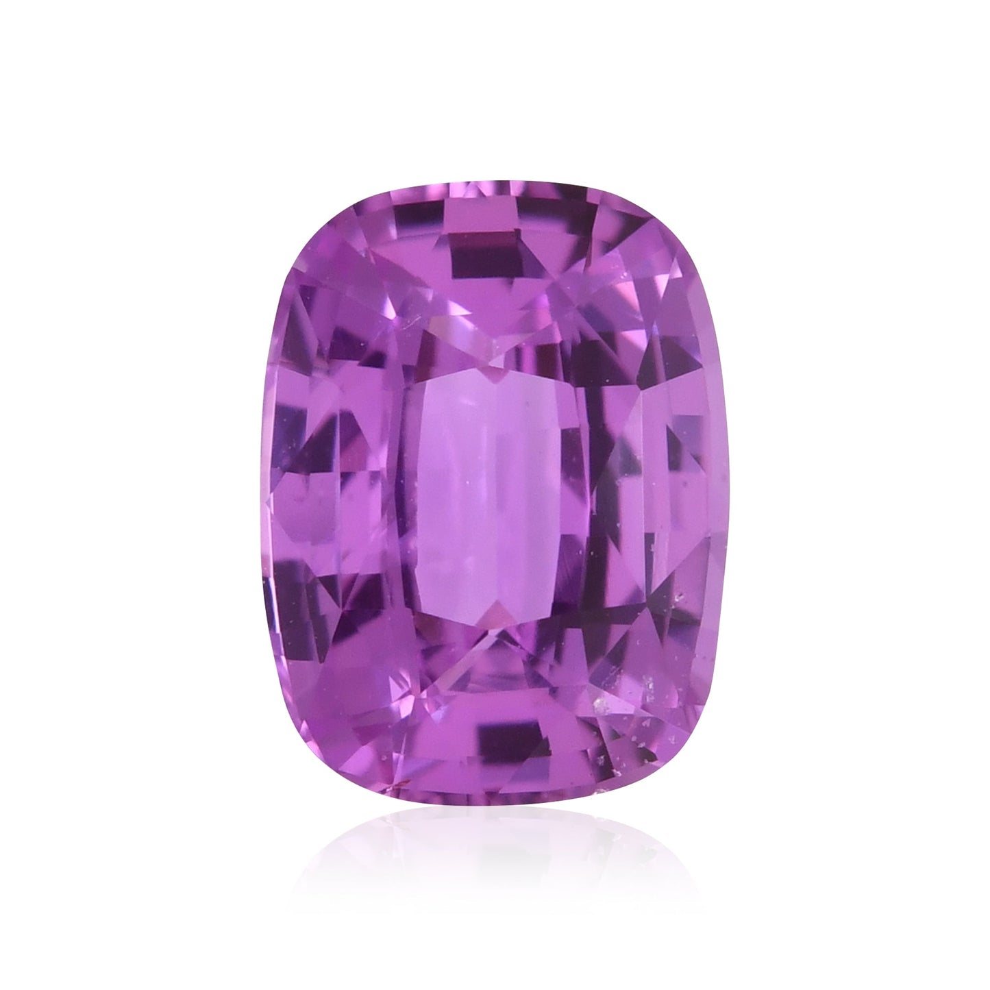 1,37 Karat rosa Kissen-Saphir
