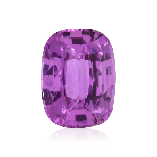 1,37 Karat rosa Kissen-Saphir