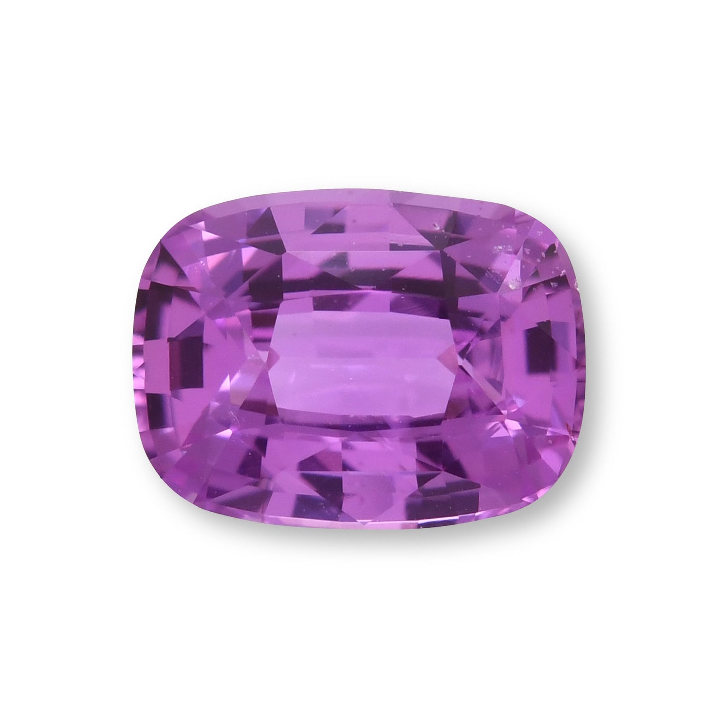 1,37 Karat rosa Kissen-Saphir