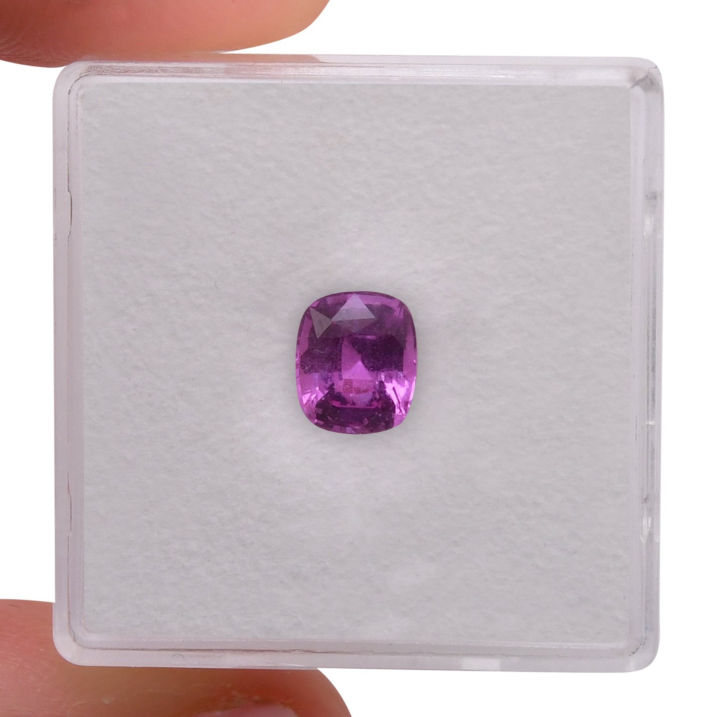 1,29 Karat rosa Kissen-Saphir