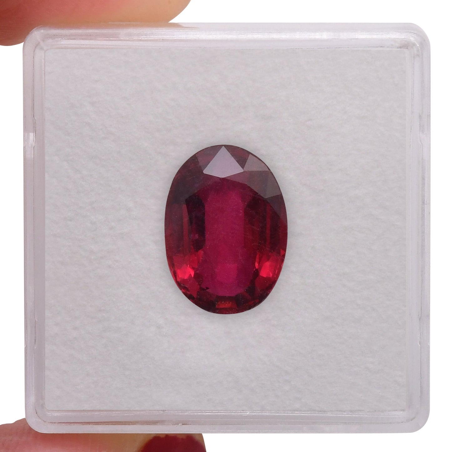 4.00 Carat Red MADAGASCAR Oval Ruby CD