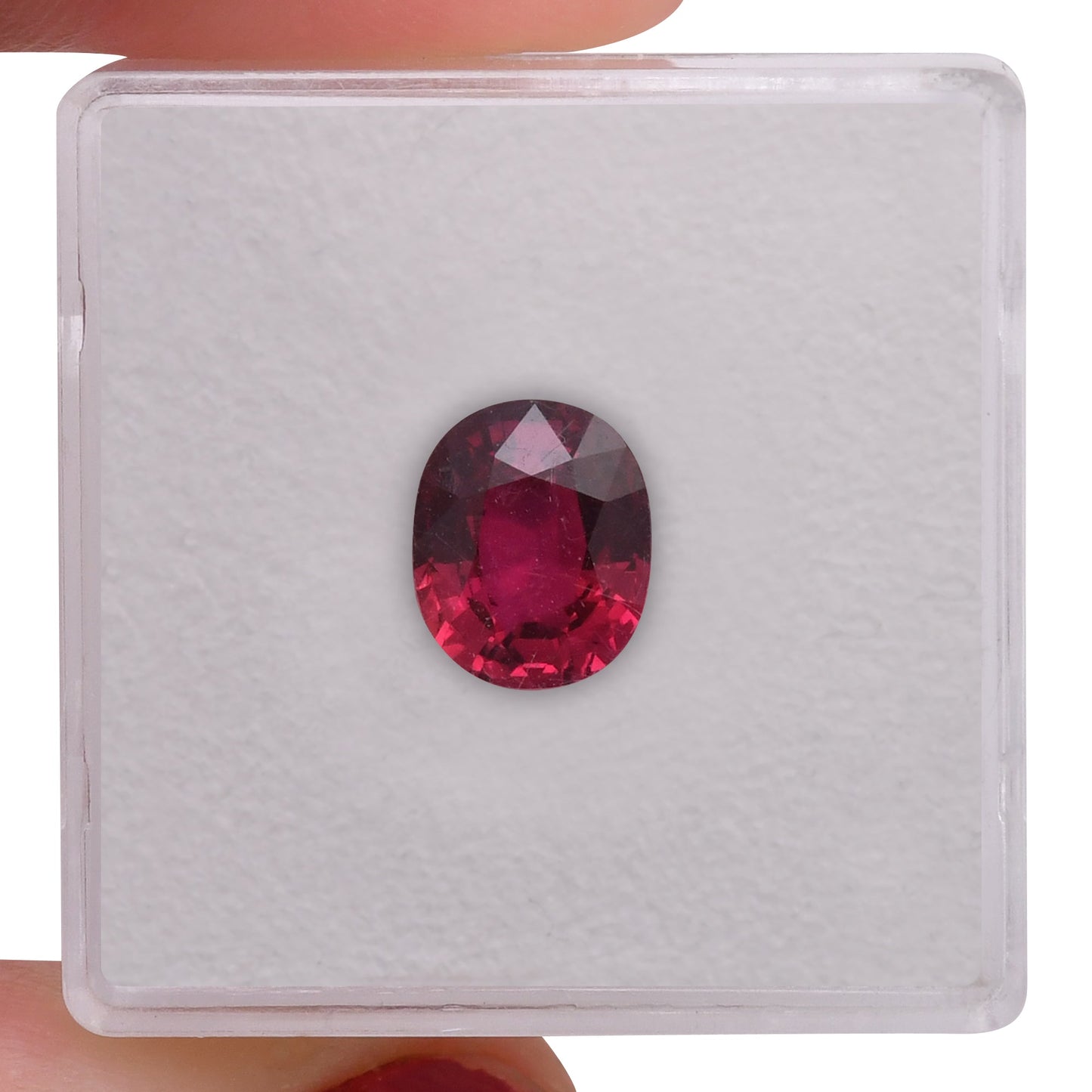 2.18 Carat Red MOZAMBIQUE Oval Ruby CD