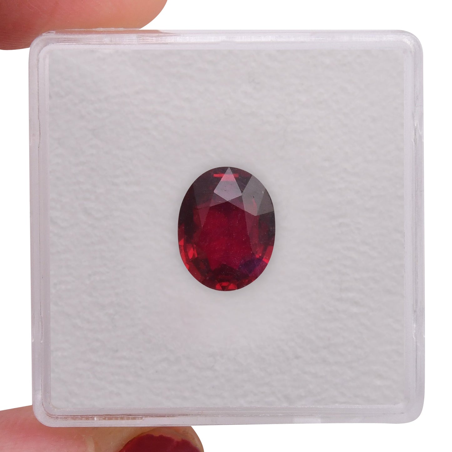 2.13 Carat Red MOZAMBIQUE Oval Ruby CD