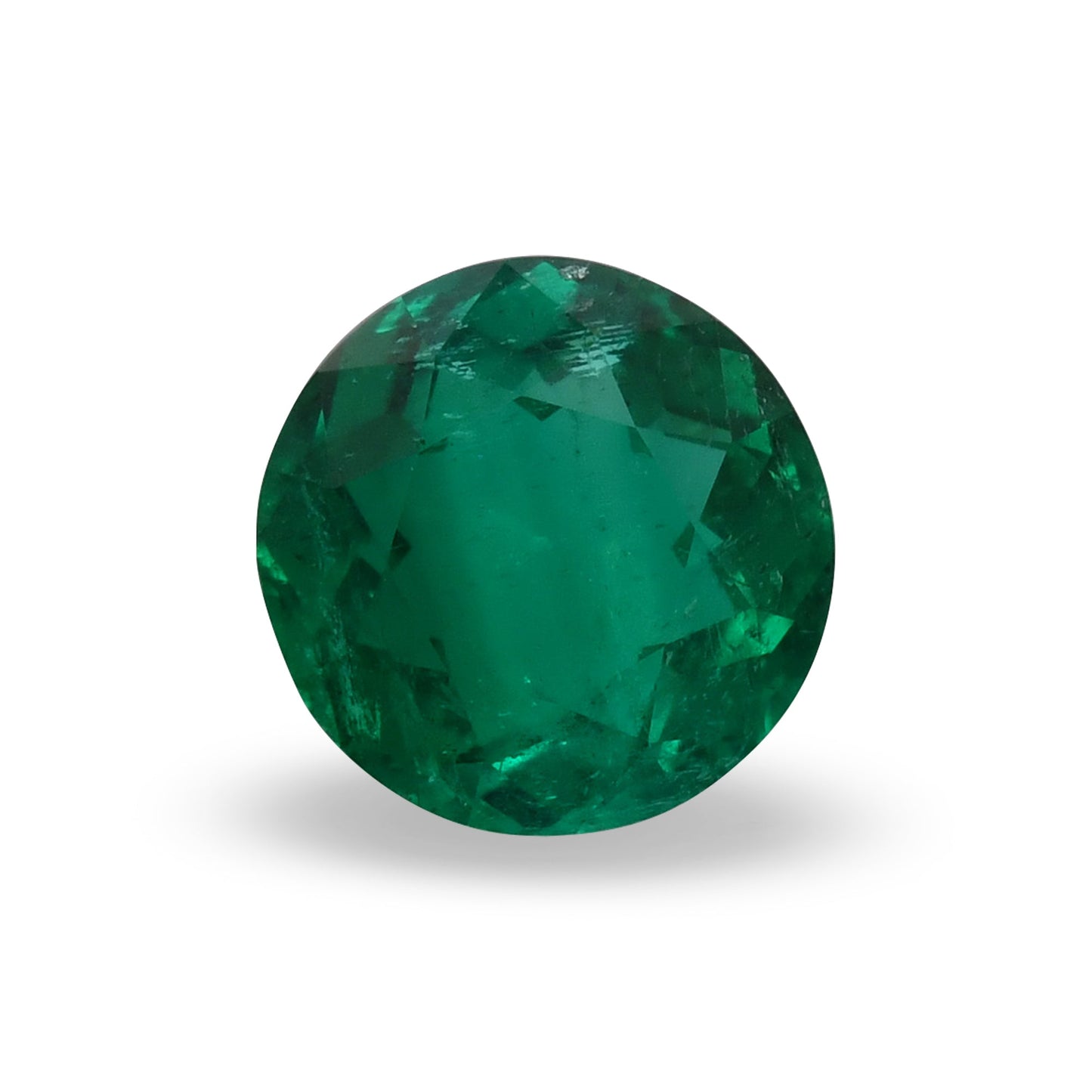 2.29 Carat Green COLOMBIAN Round Emerald GRS