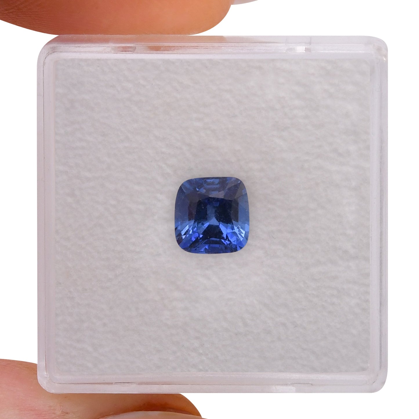 1.47 Carat Blue  Cushion Sapphire GIA